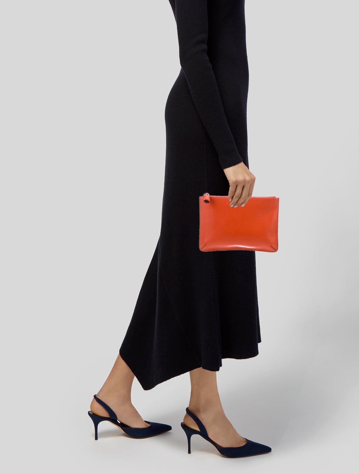 Anya Hindmarch Embossed Leather Clutch