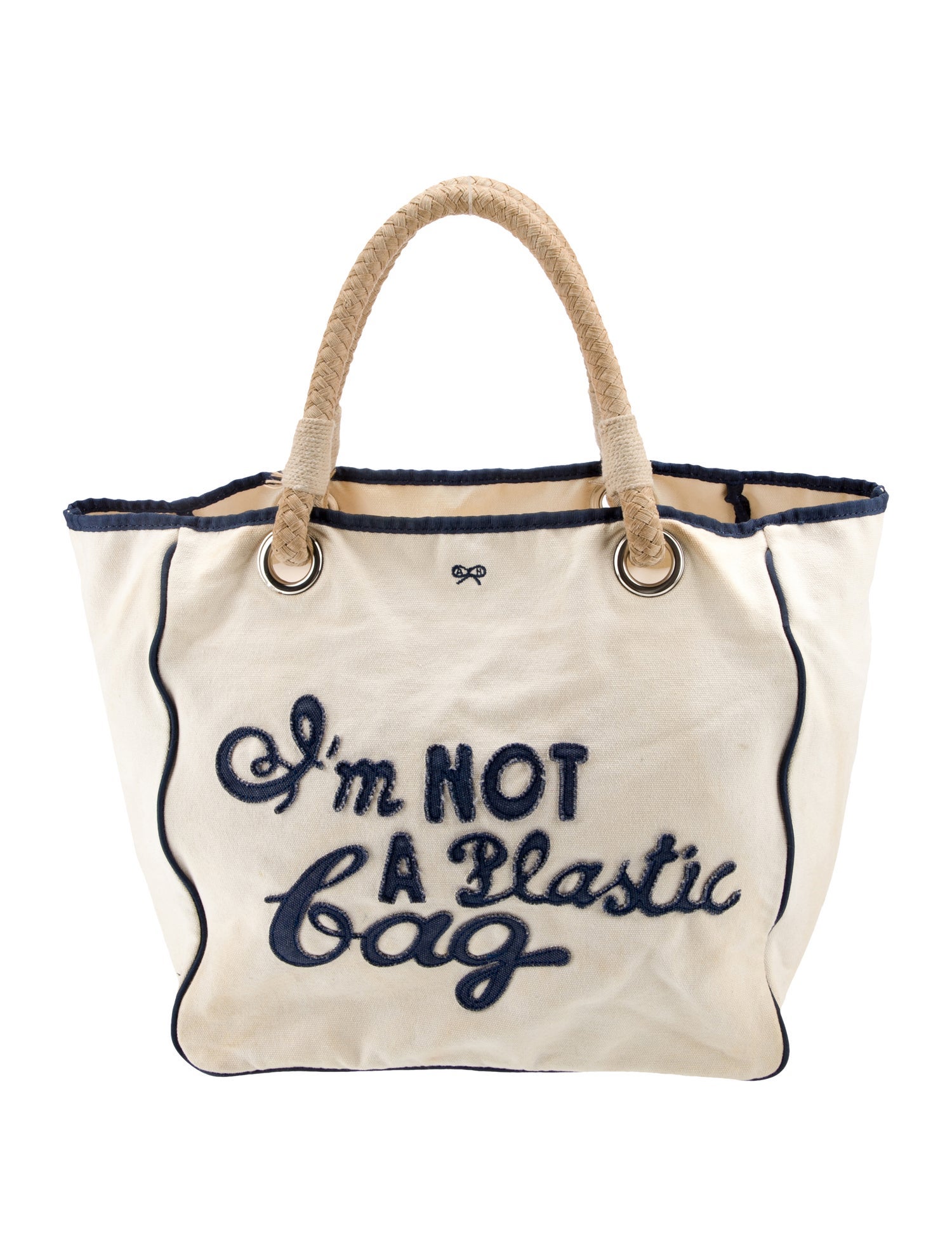 Anya Hindmarch Canvas Top Handle Bag