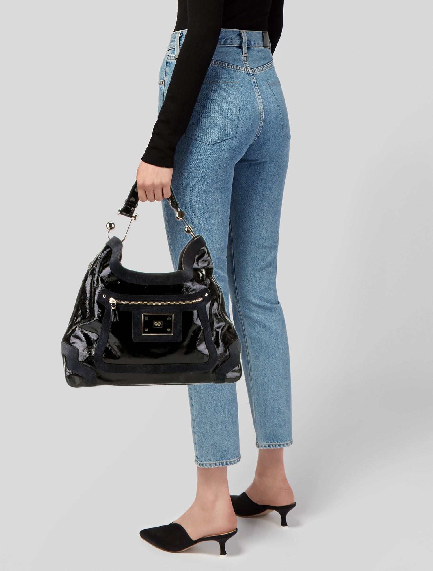 Anya Hindmarch Patent Leather Hobo