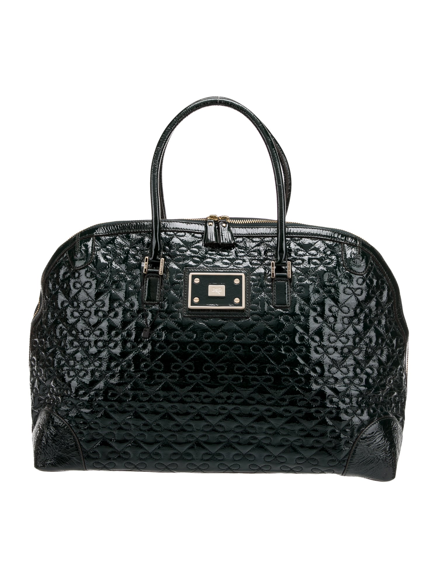 Anya Hindmarch Patent Leather Top Handle Bag