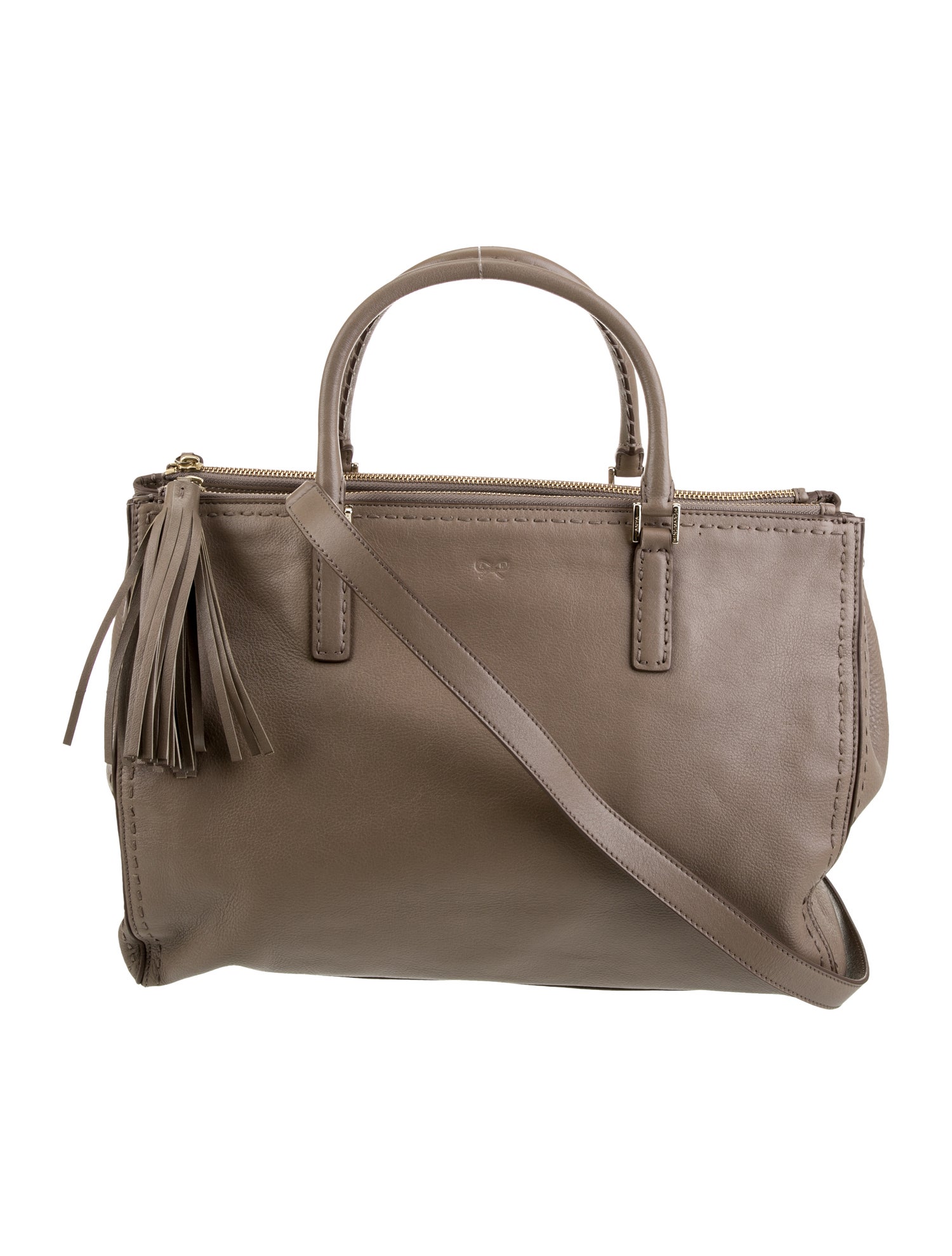 Anya Hindmarch Leather Top Handle Bag