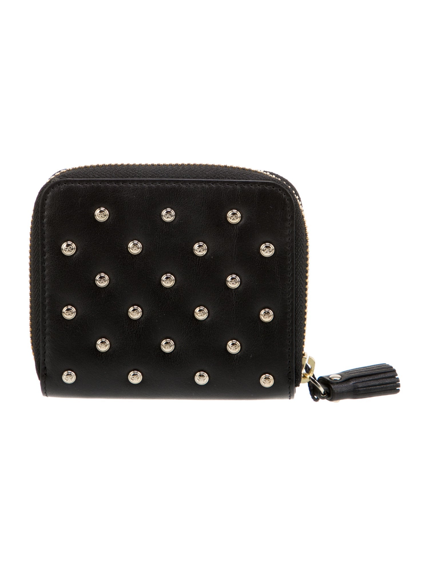 Anya Hindmarch Leather Printed Compact Wallet w/ Tags