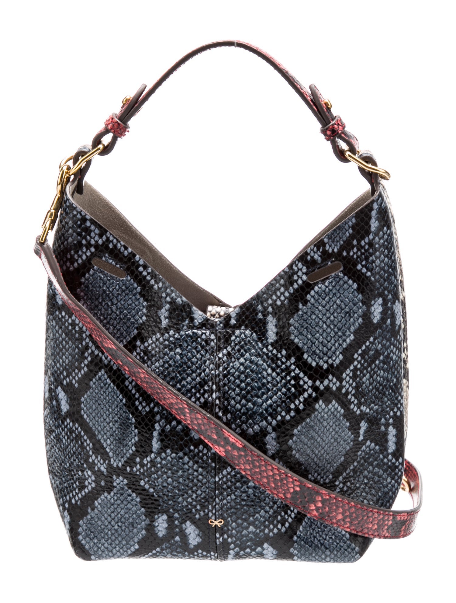 Anya Hindmarch Embossed Leather Shoulder Bag