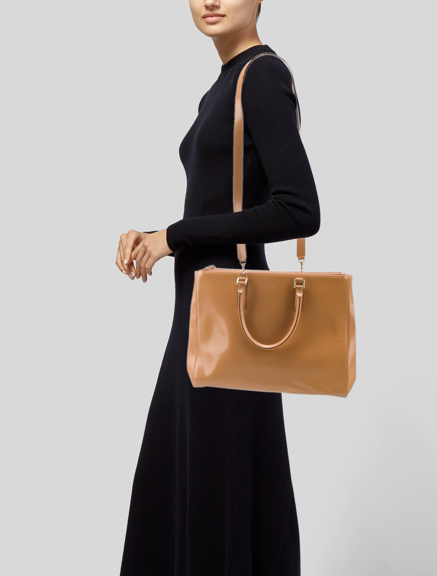 Anya Hindmarch Leather Top Handle Bag