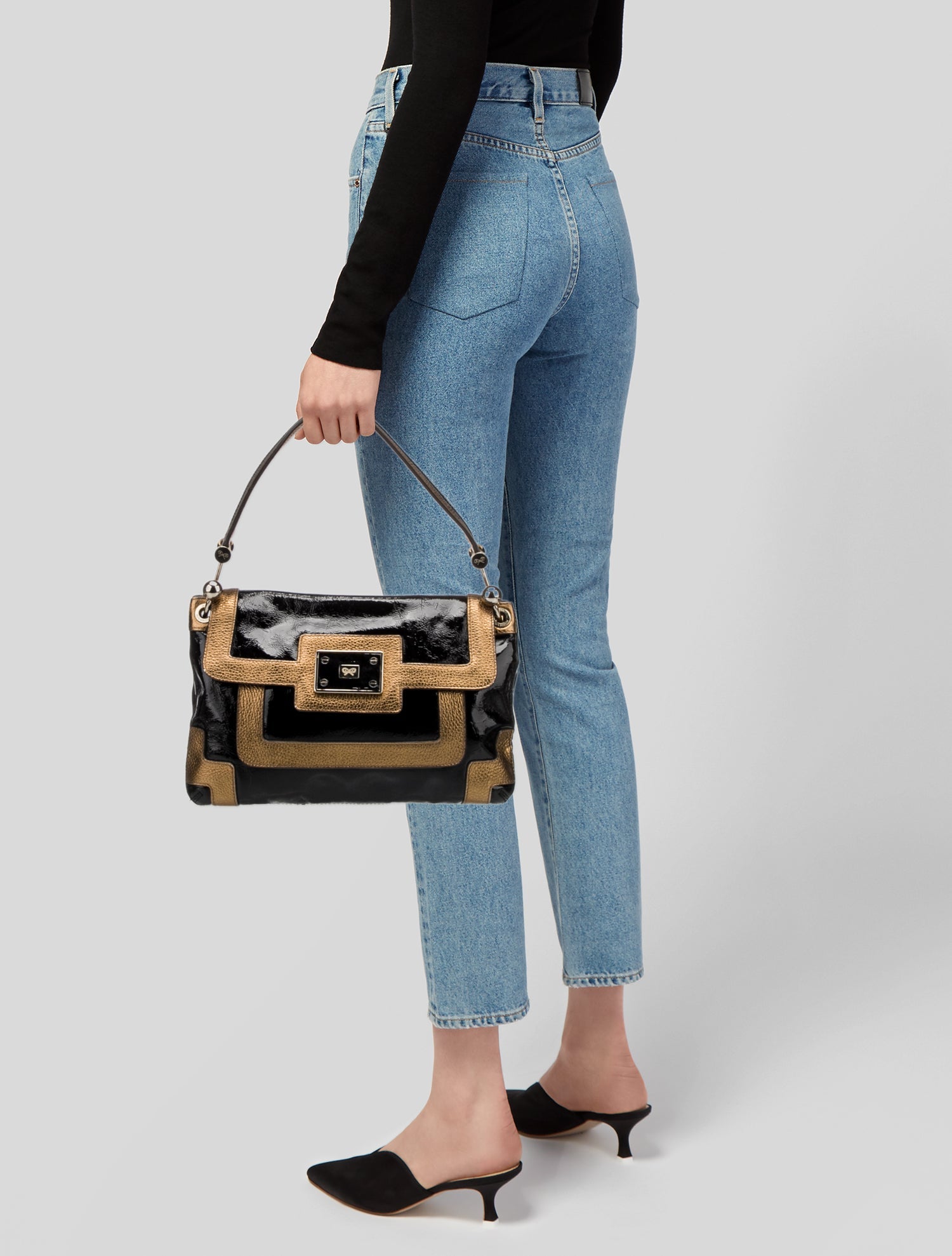 Anya Hindmarch Patent Leather Shoulder Bag