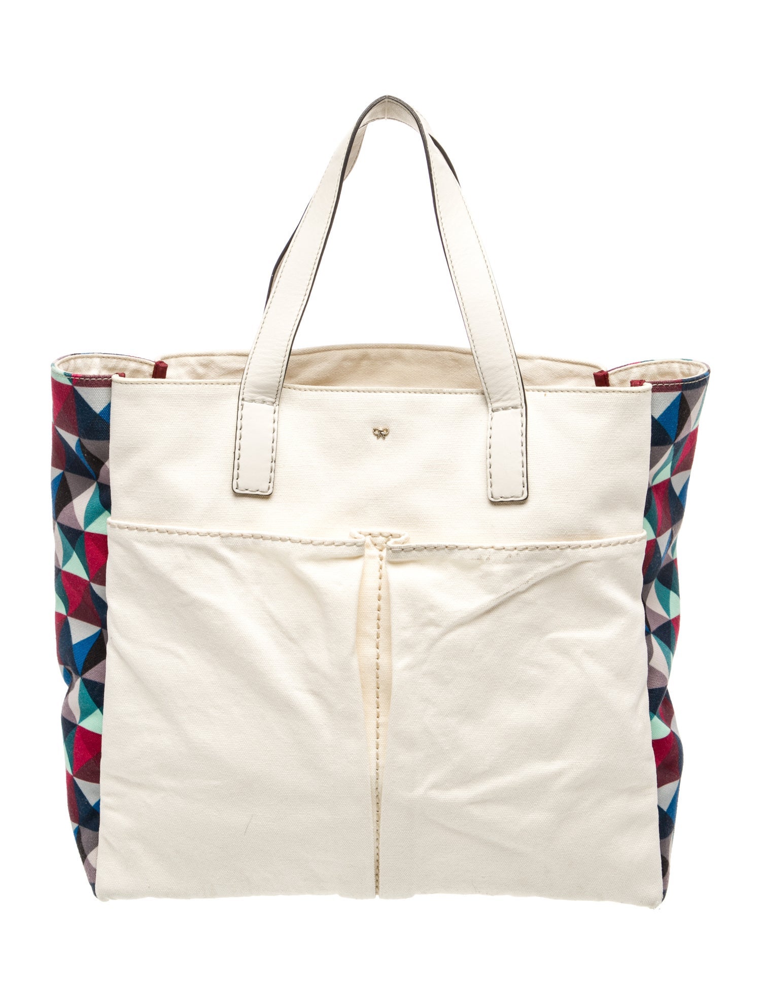 Anya Hindmarch Canvas Shoulder Bag