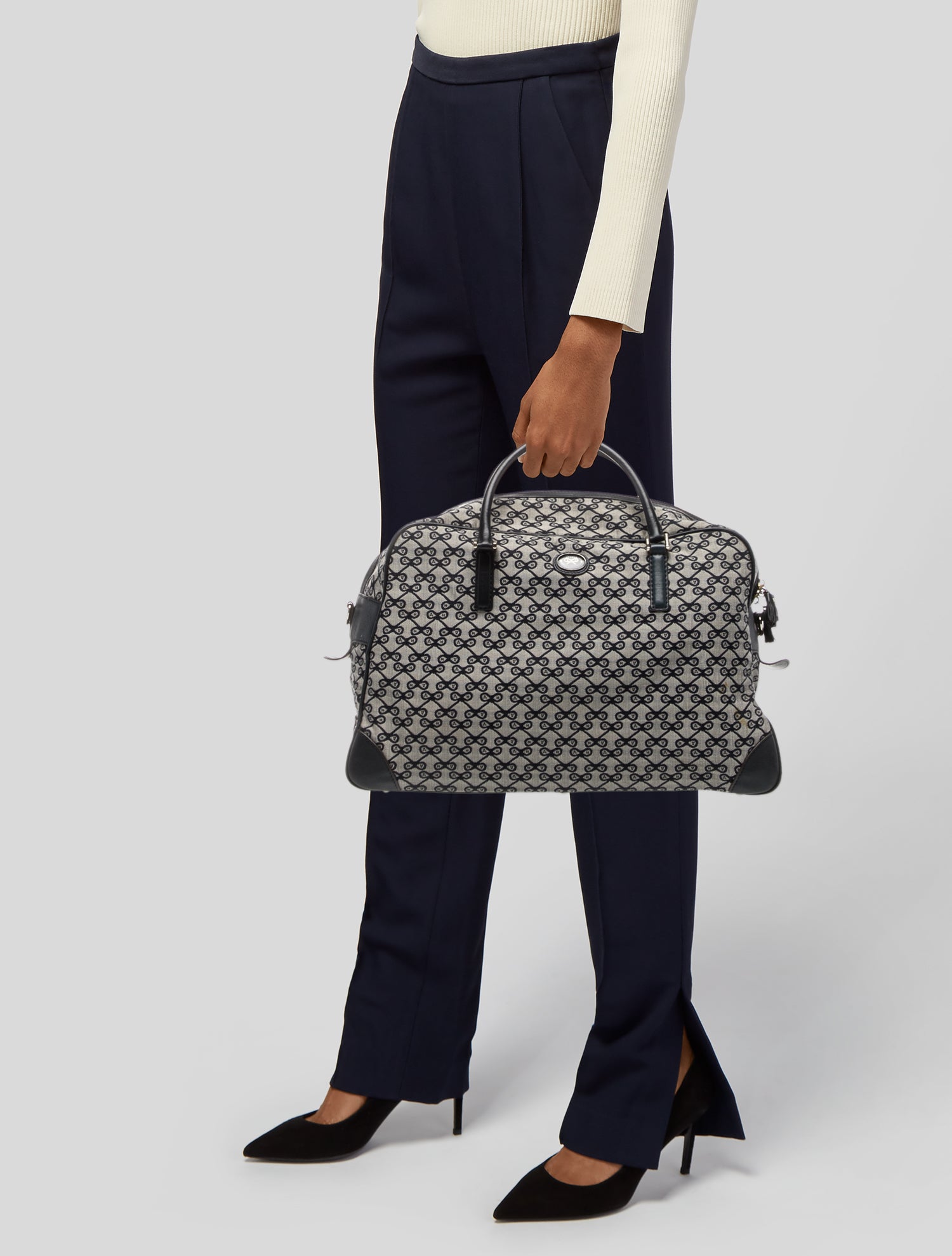 Anya Hindmarch Canvas Top Handle Bag