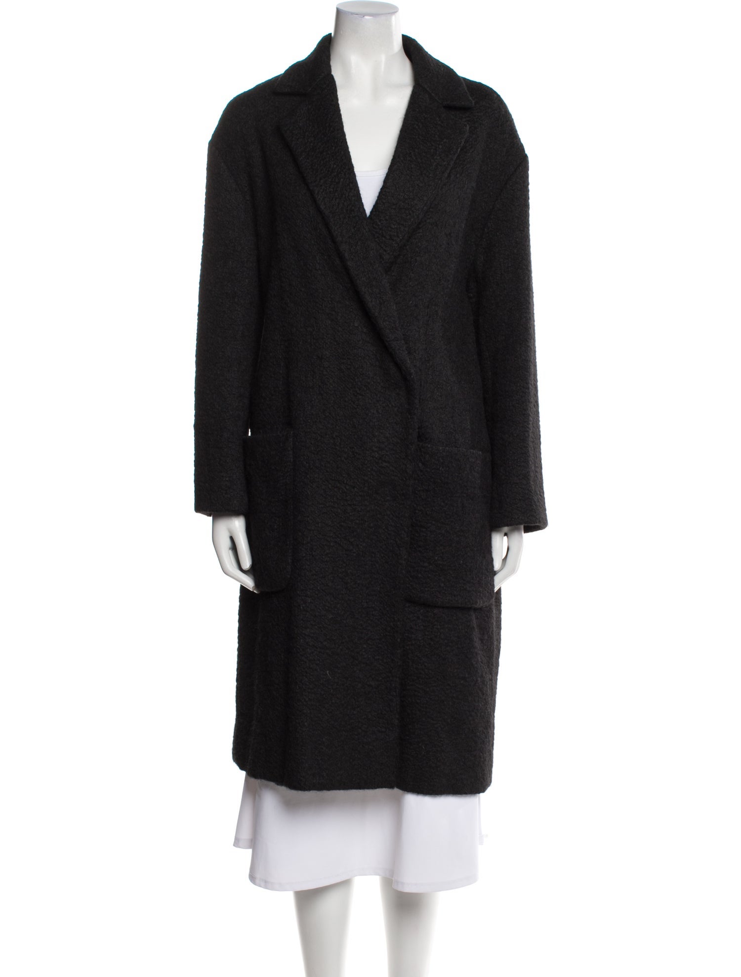 Anya Hindmarch Virgin Wool Faux Fur Coat