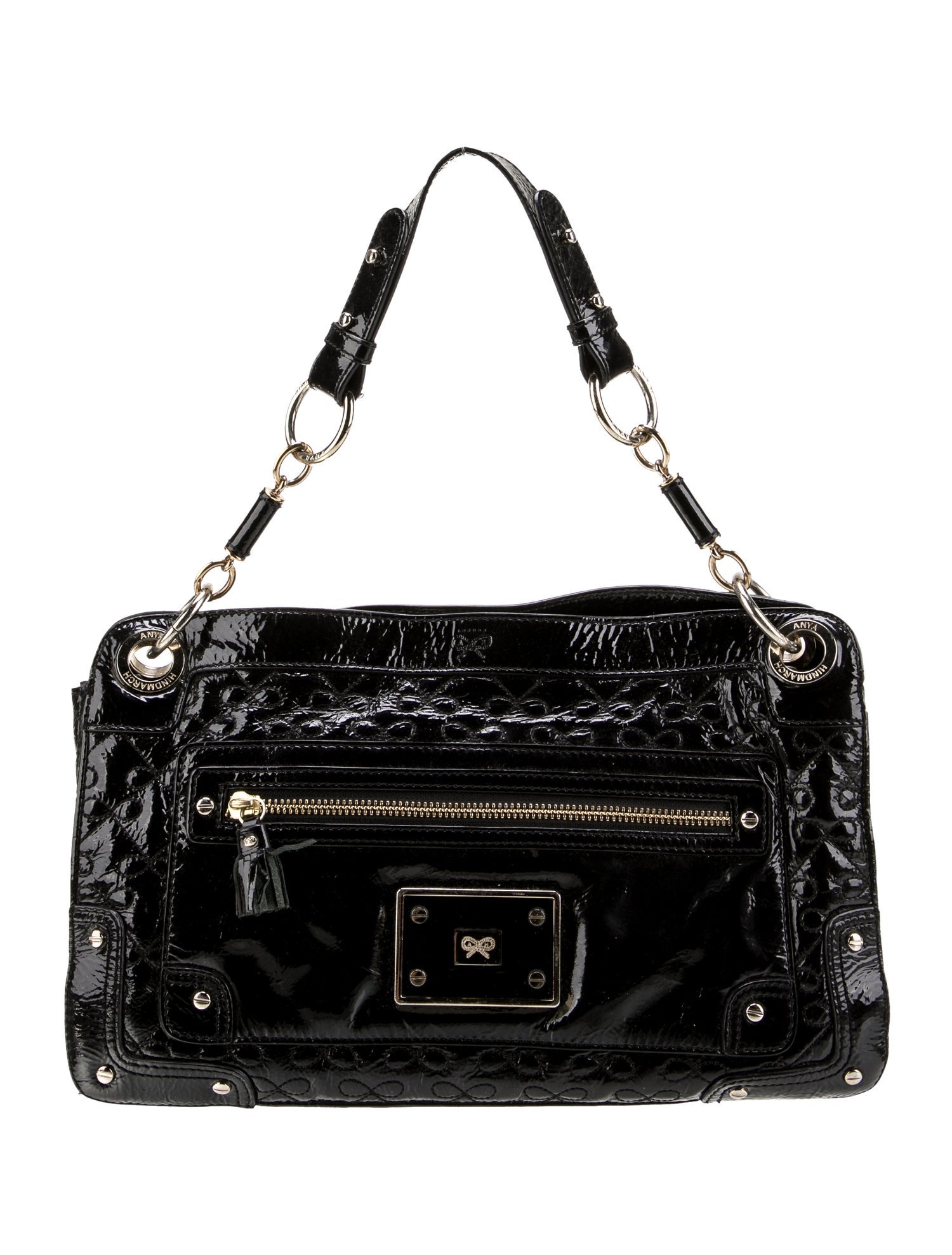 Anya Hindmarch Patent Leather Shoulder Bag