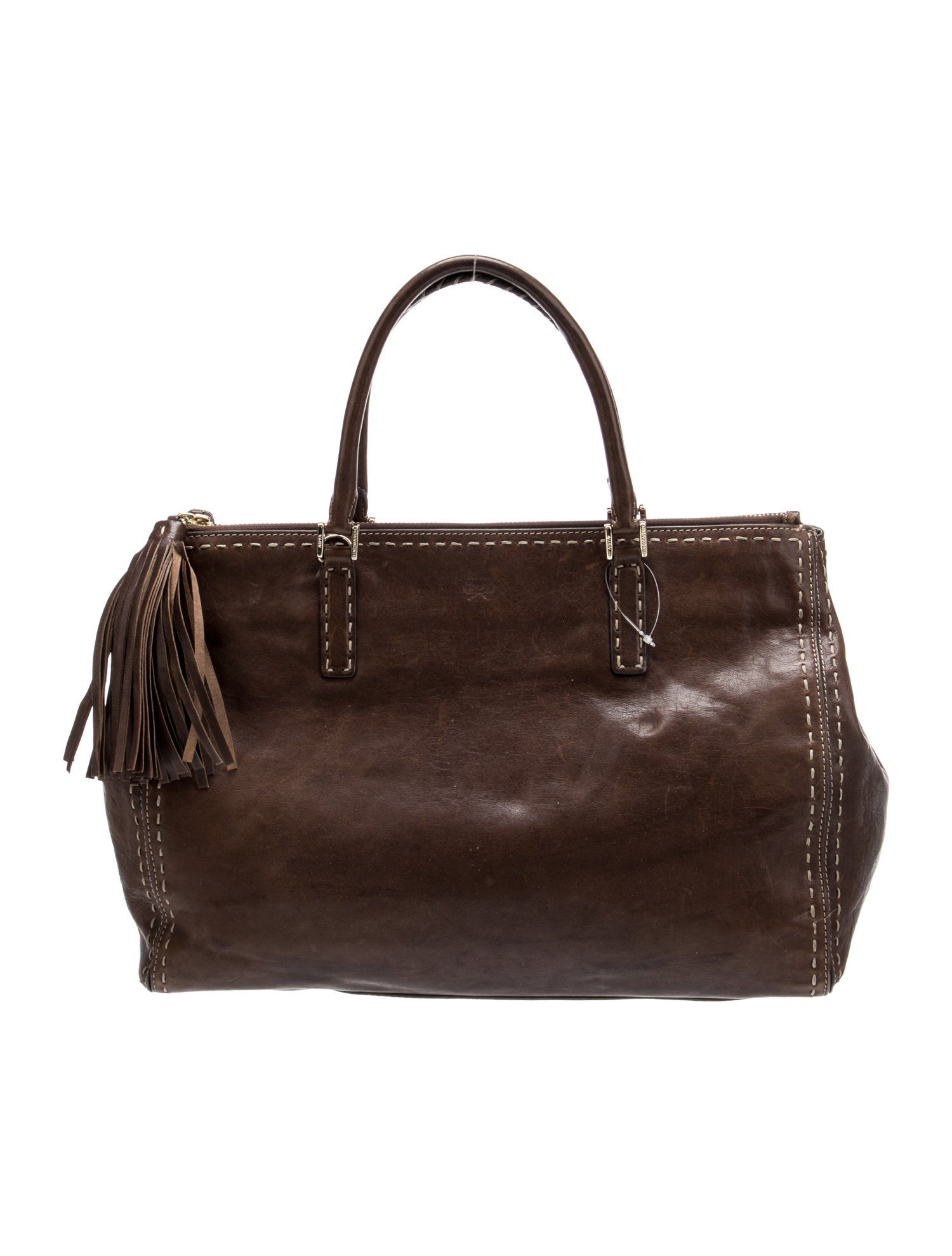 Anya Hindmarch Leather Weekender Bag