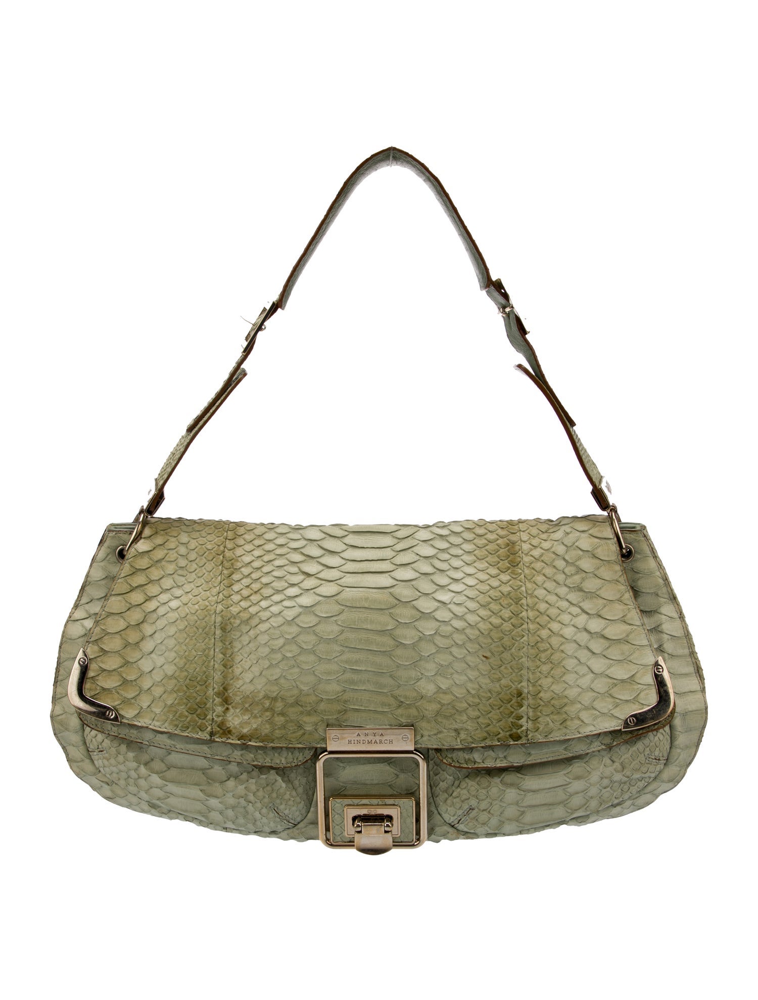 Anya Hindmarch Embossed Leather Shoulder Bag