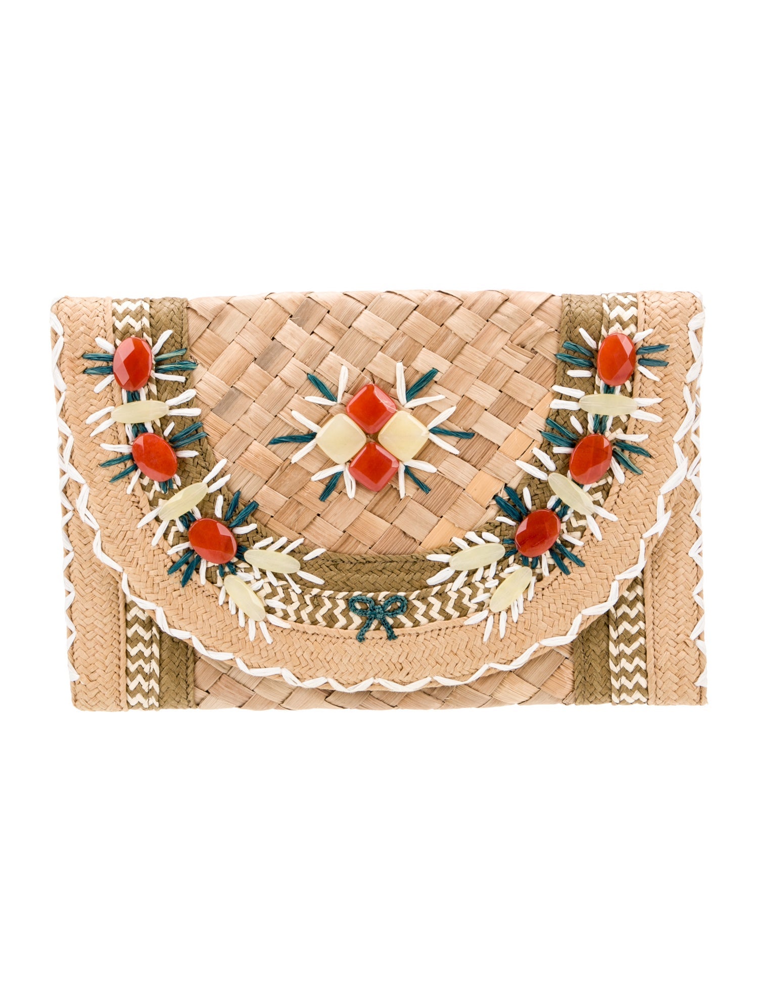 Anya Hindmarch Straw Clutch