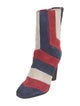 Anya Hindmarch Suede Colorblock Pattern Sock Boots