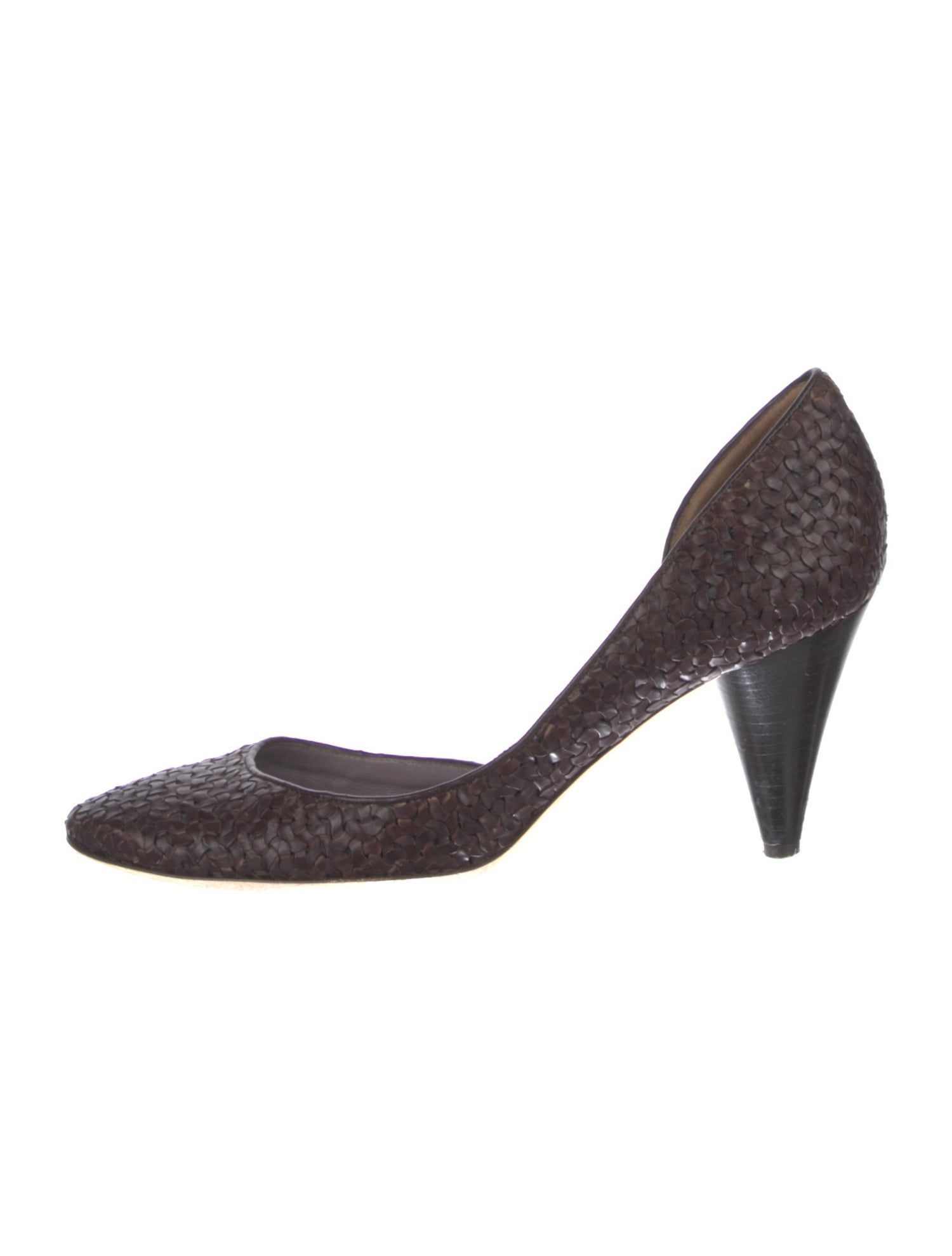 Anya Hindmarch Leather D'Orsay Pumps