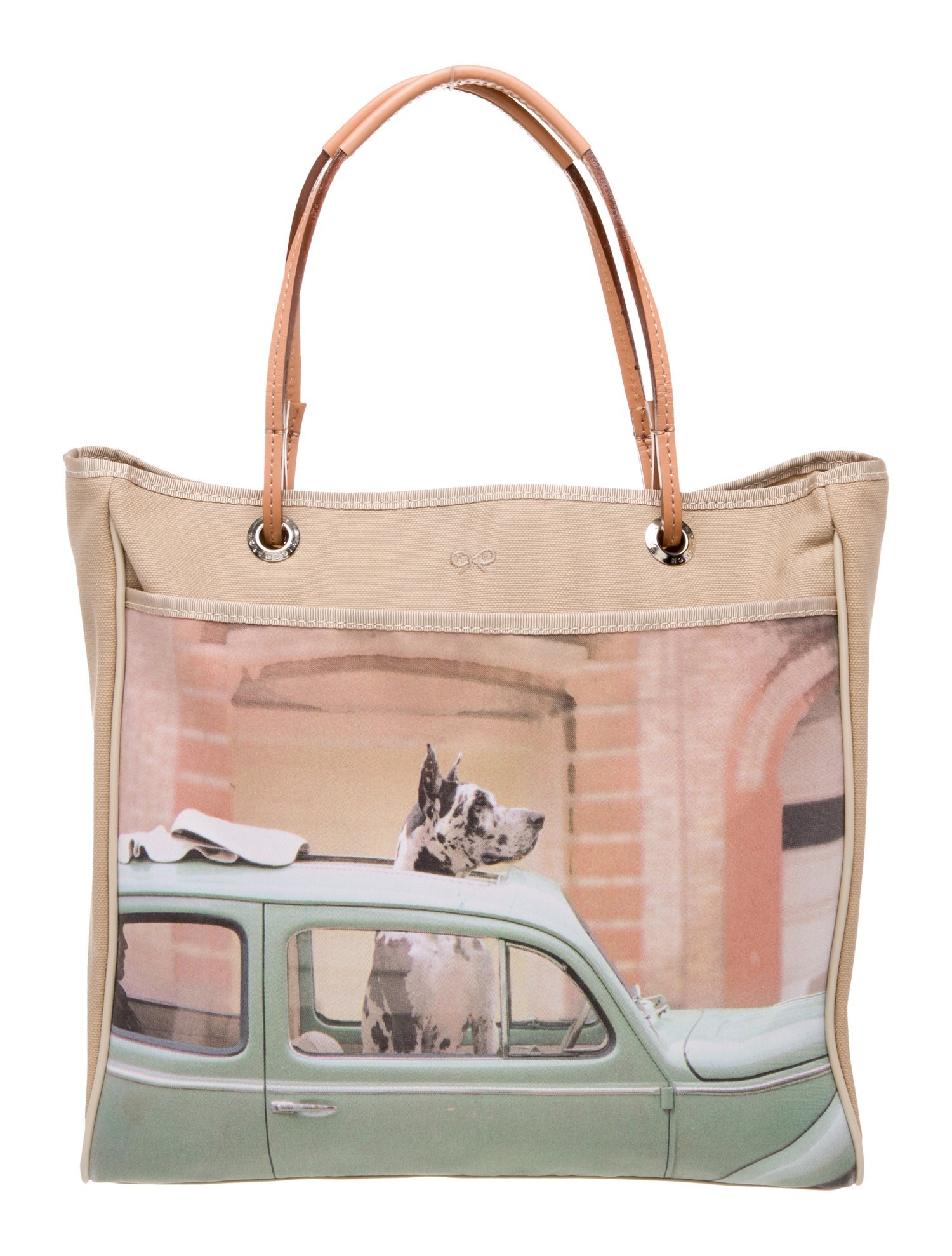 Anya Hindmarch Canvas Top Handle Bag