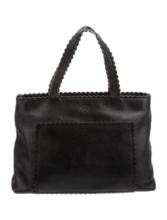 Anya Hindmarch Leather Top Handle Bag