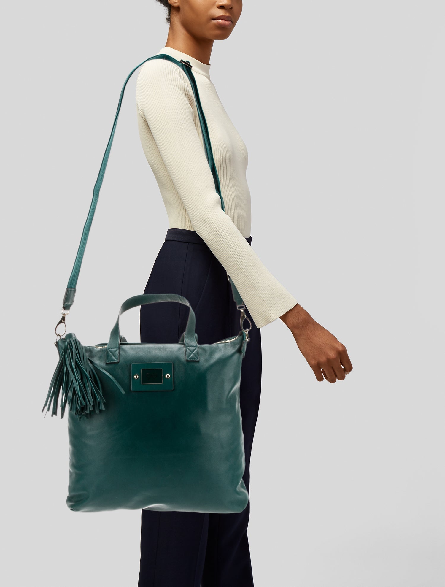 Anya Hindmarch Leather Messenger Bag