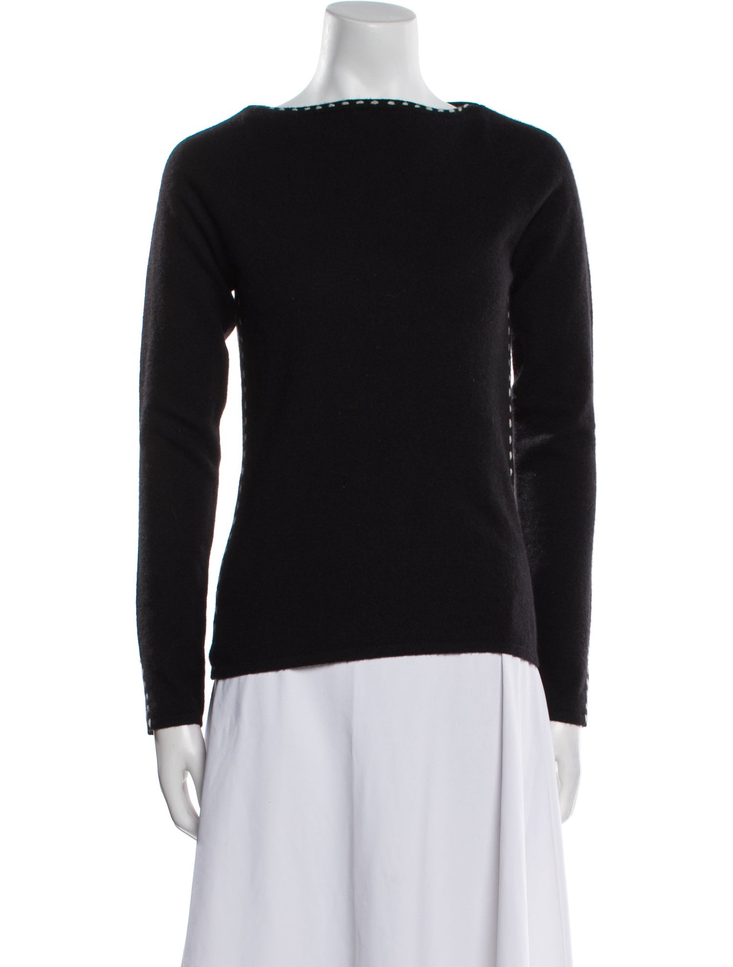 Anya Hindmarch Cashmere Bateau Neckline Sweater