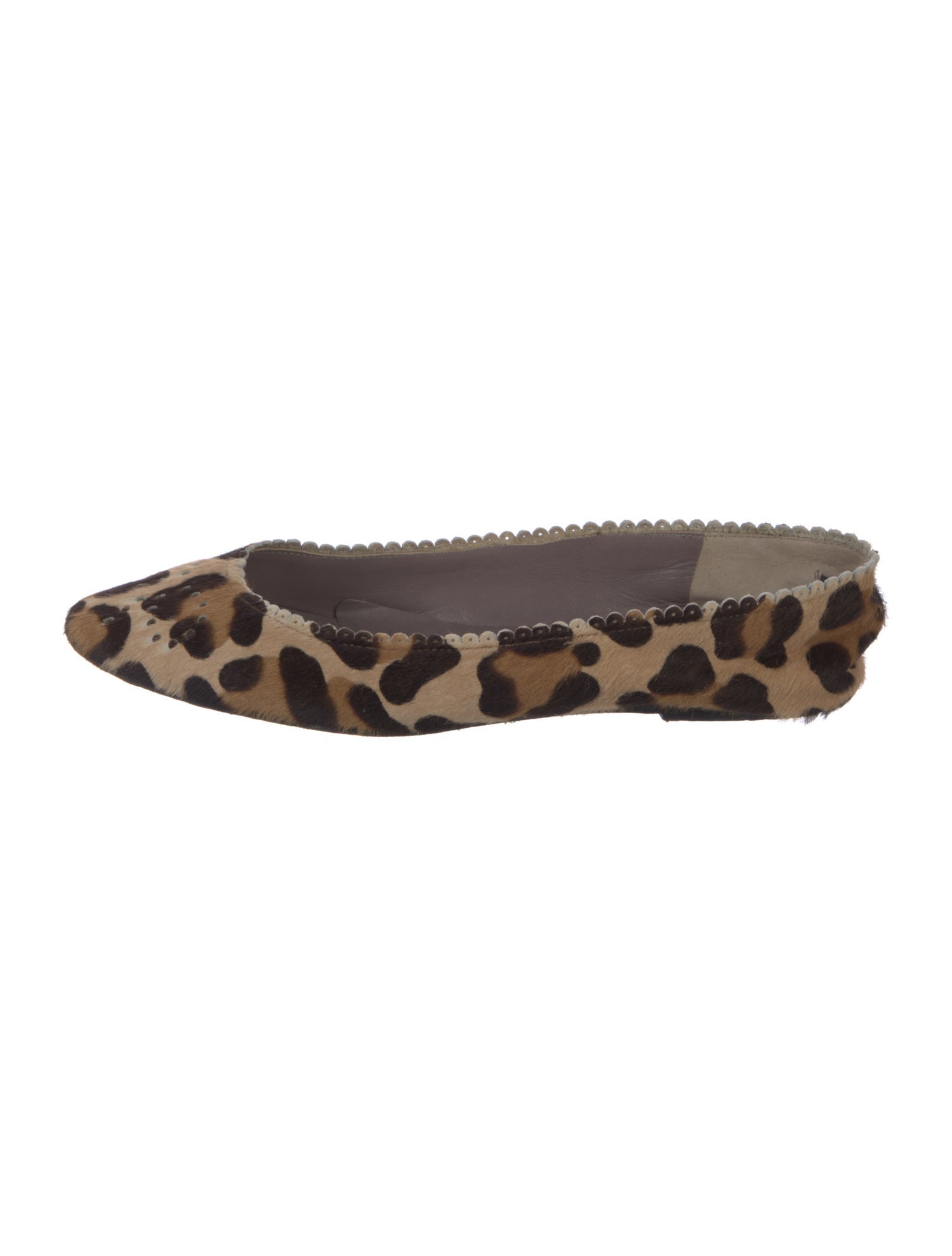 Anya Hindmarch Ponyhair Animal Print Ballet Flats