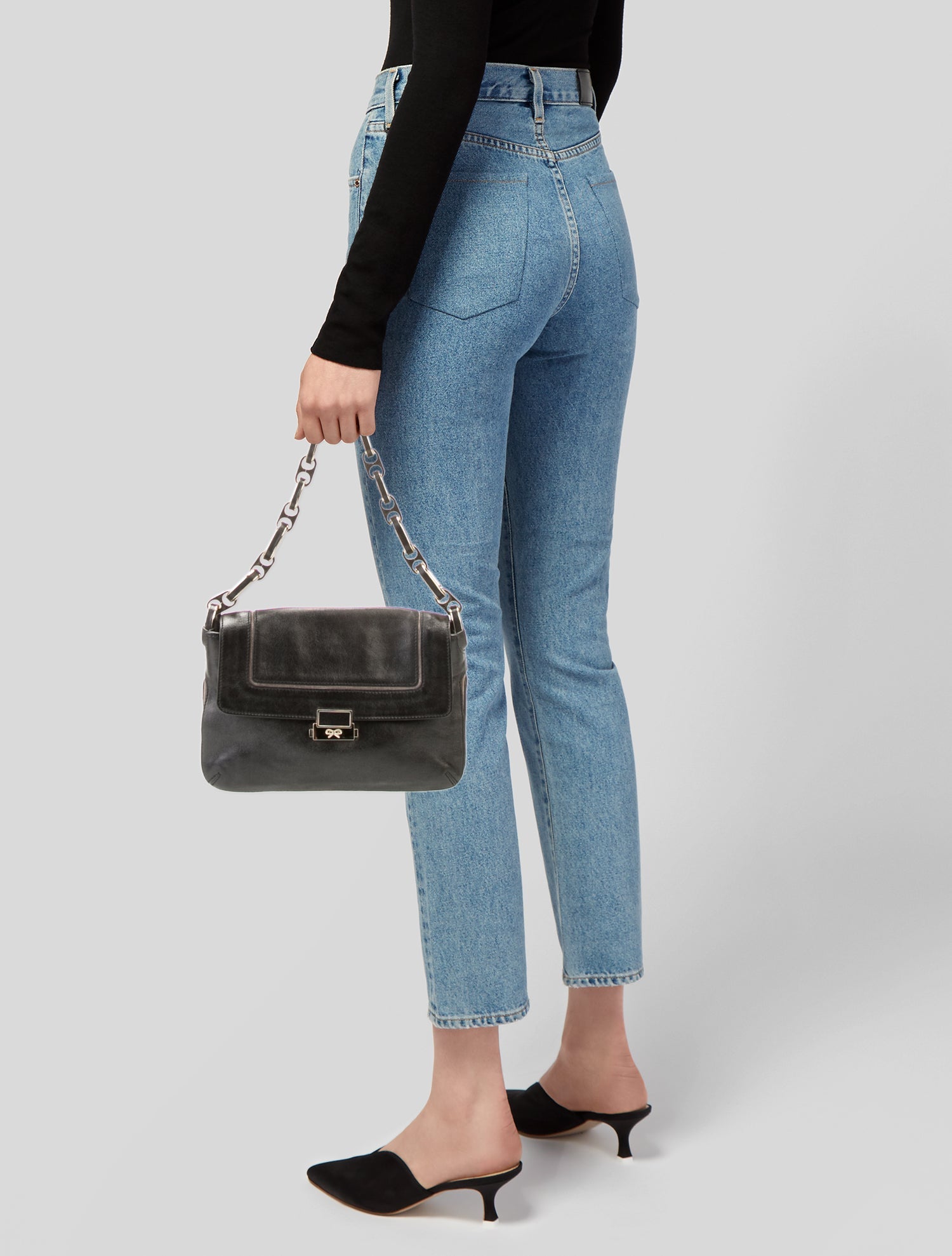 Anya Hindmarch Leather Top Handle Bag