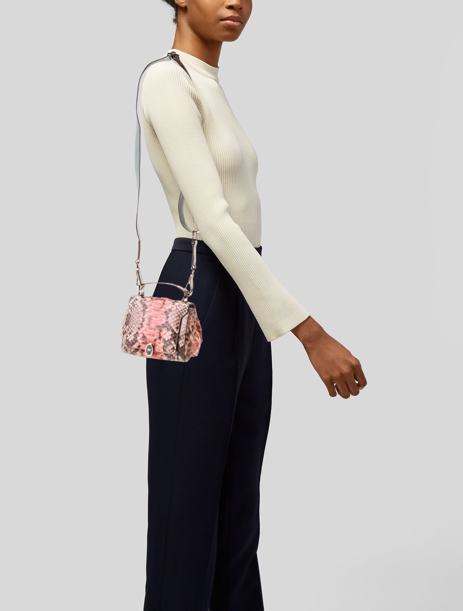 Anya Hindmarch Python Top Handle Bag