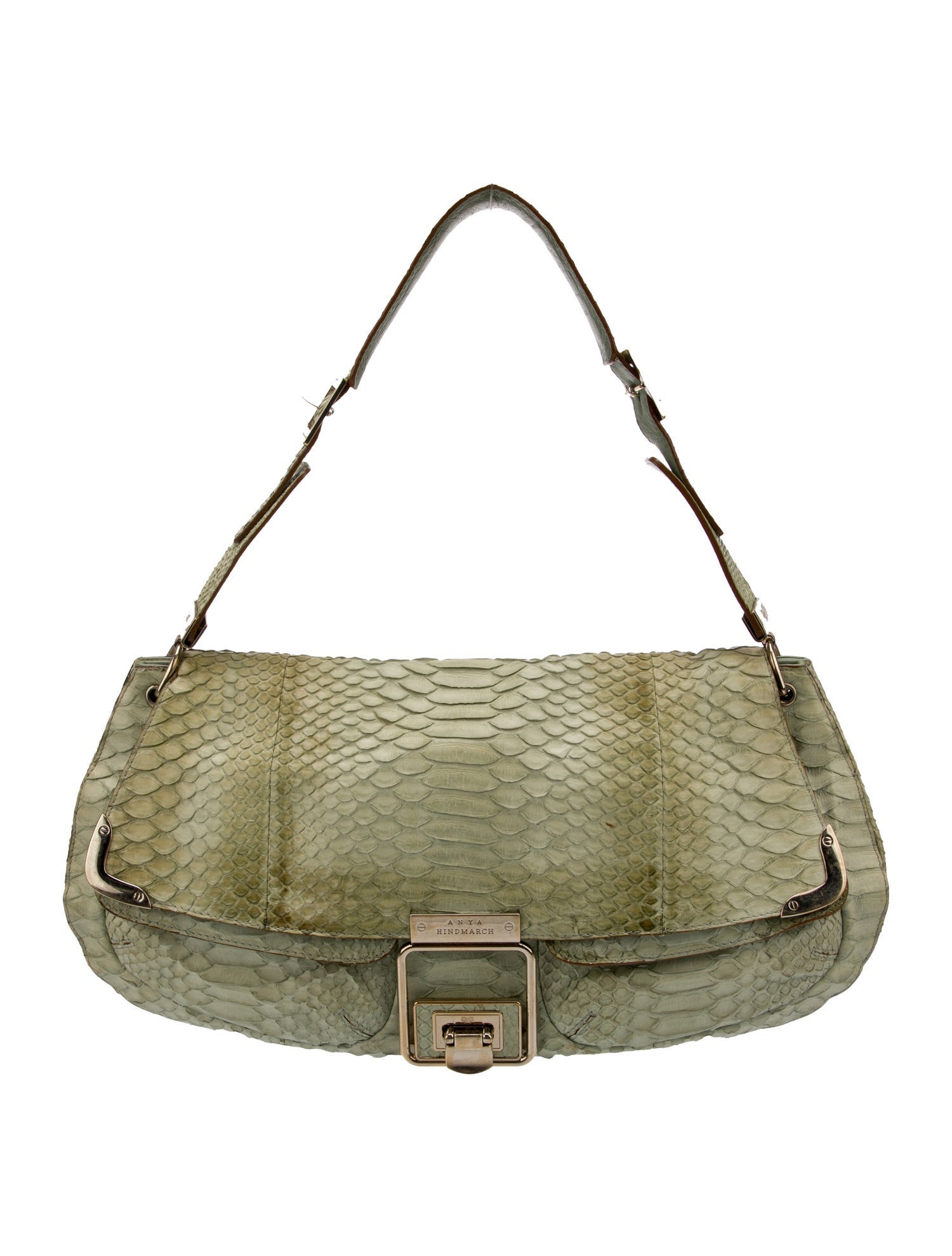 Anya Hindmarch Embossed Leather Shoulder Bag