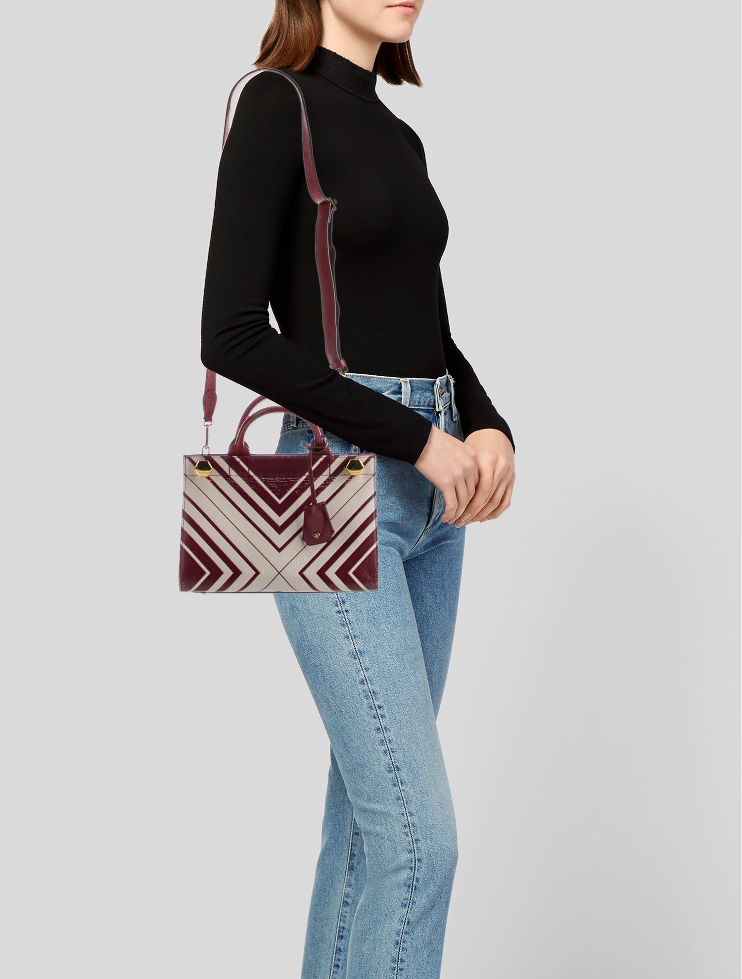 Anya Hindmarch Leather Top Handle Bag