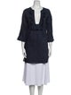 Anya Hindmarch V-Neck Three-Quarter Sleeve Tunic