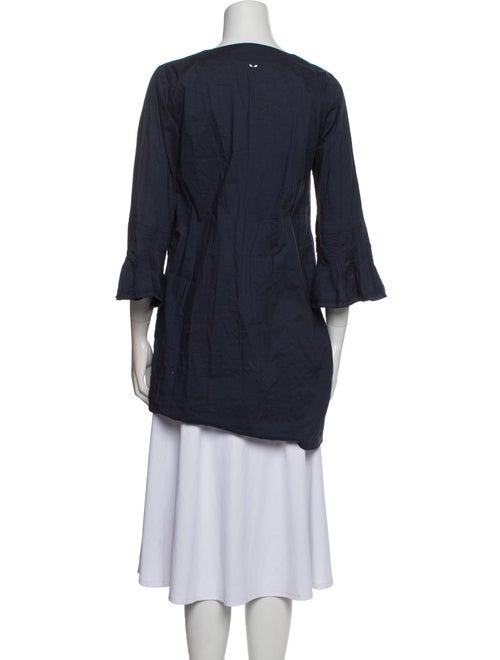 Anya Hindmarch V-Neck Three-Quarter Sleeve Tunic