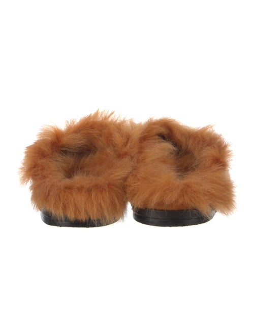 Anya Hindmarch Leather Colorblock Pattern Slides