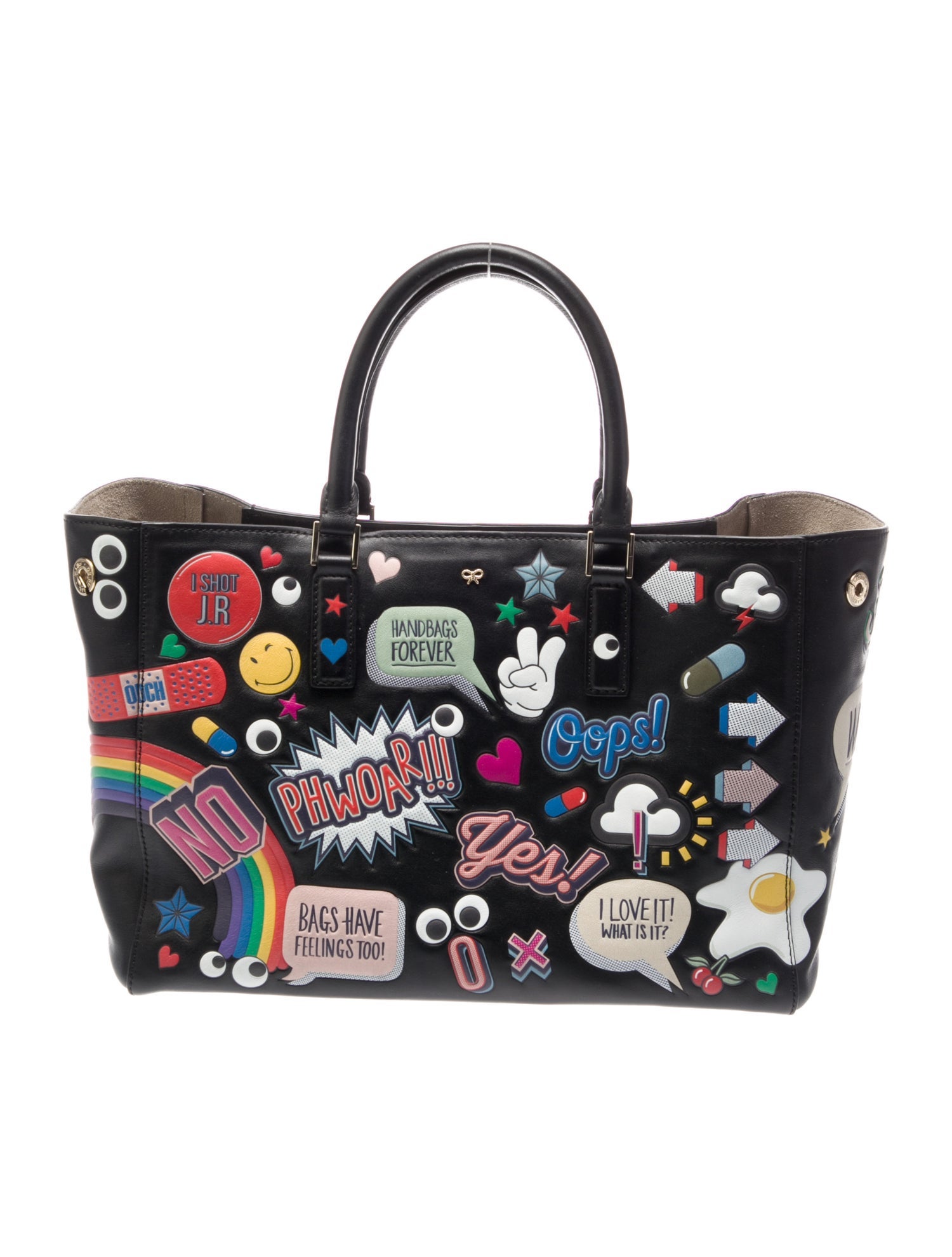 Anya Hindmarch Leather Top Handle Bag