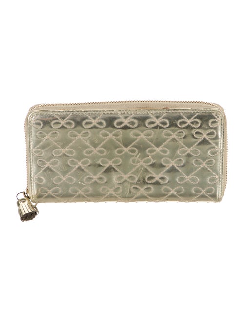 Anya Hindmarch Patent Leather Patterned Continental Wallet