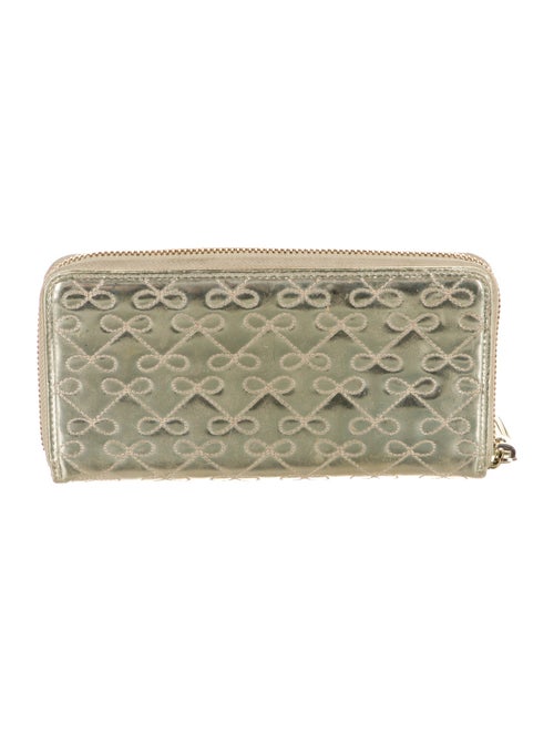 Anya Hindmarch Patent Leather Patterned Continental Wallet