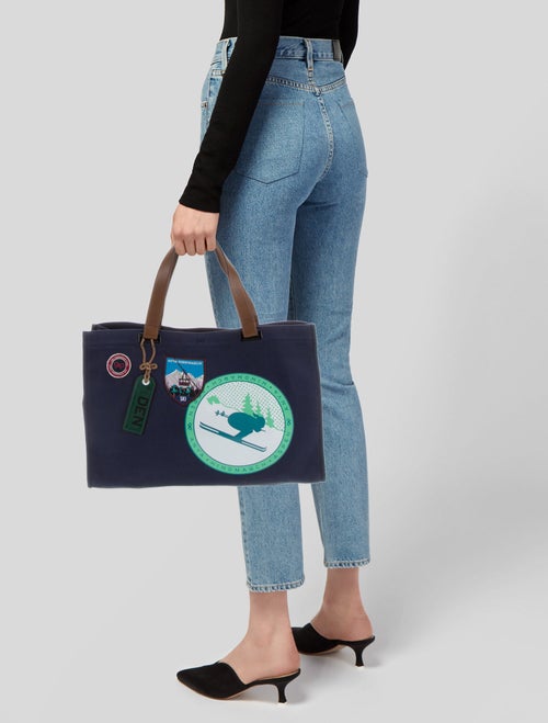 Anya Hindmarch Canvas Top Handle Bag