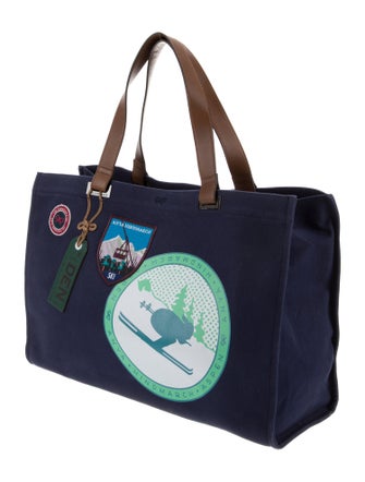 Anya Hindmarch Canvas Top Handle Bag