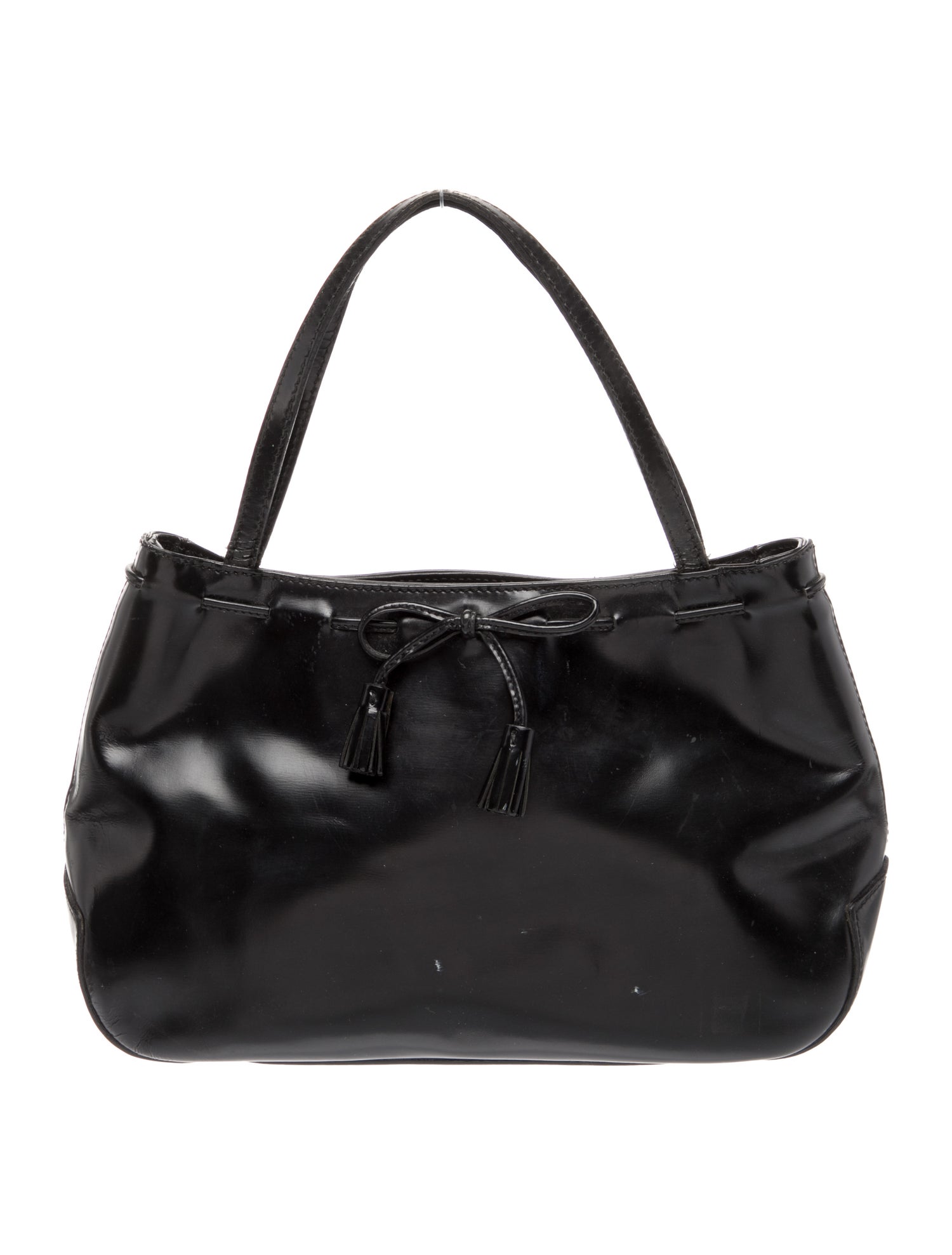 Anya Hindmarch Patent Leather Top Handle Bag