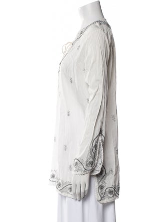 Anya Hindmarch Printed V-Neck Tunic