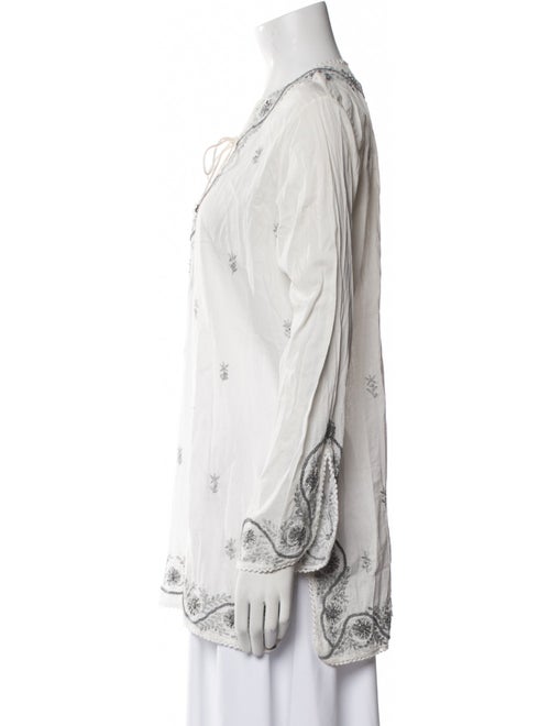 Anya Hindmarch Printed V-Neck Tunic