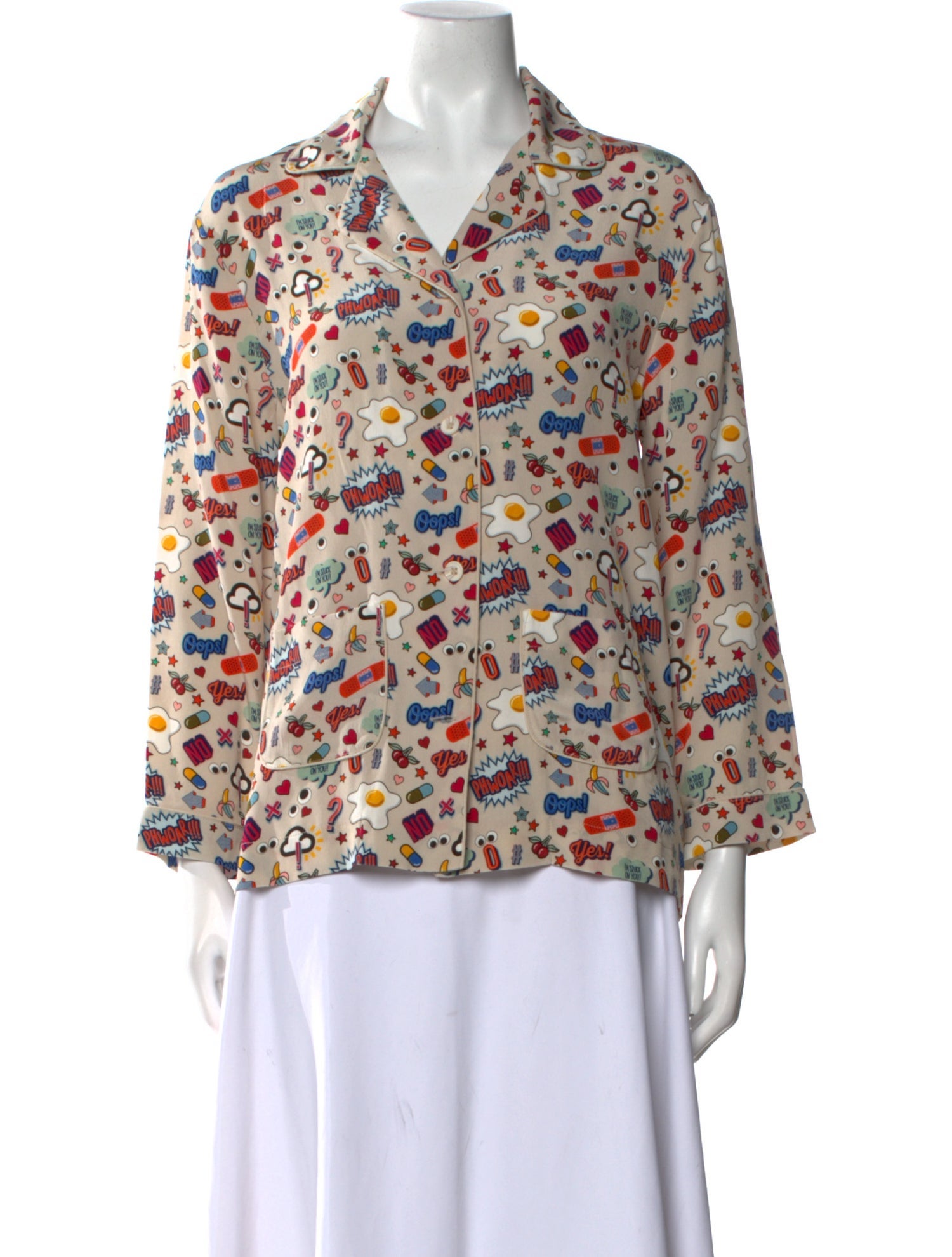 Anya Hindmarch Silk Floral Print Blouse