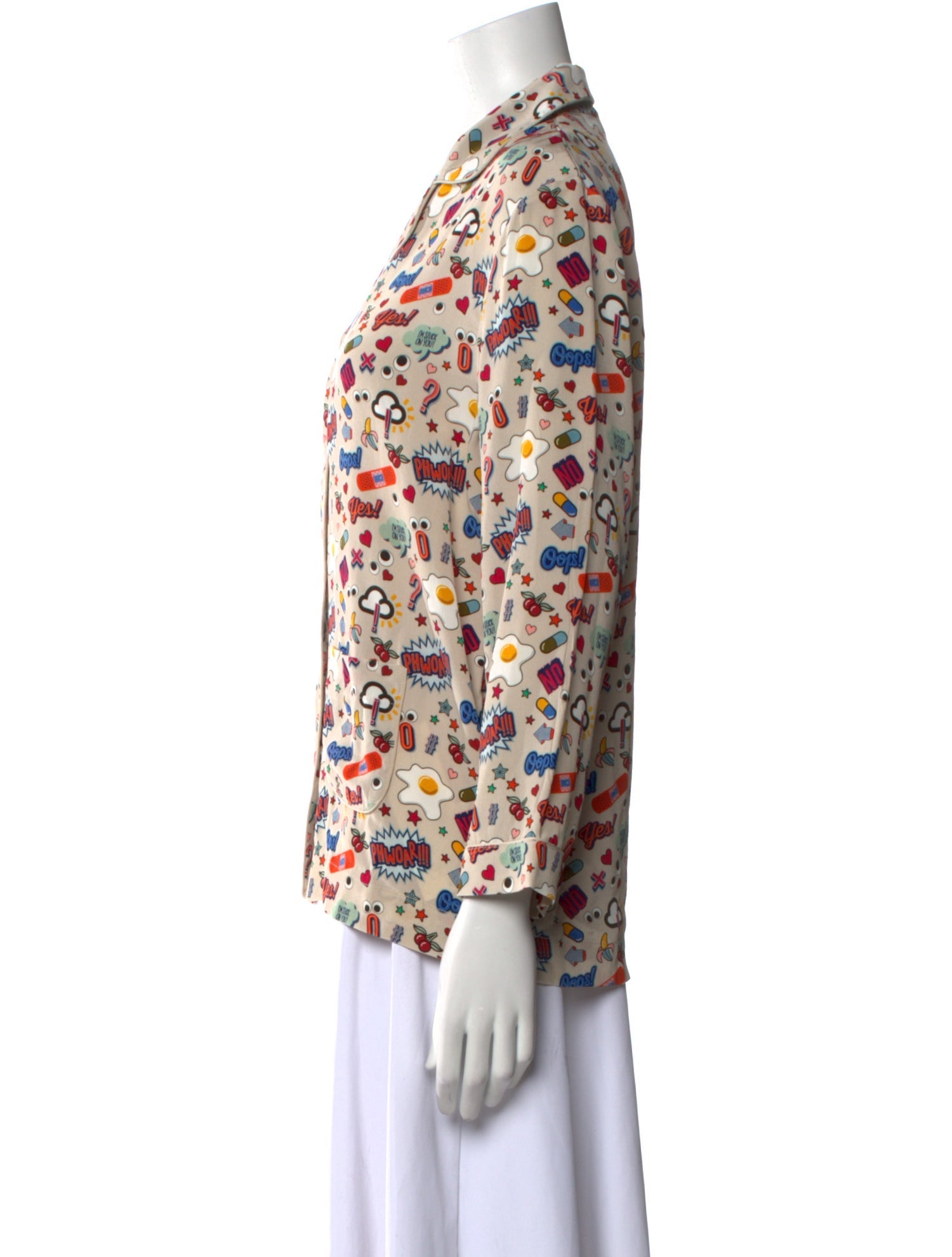 Anya Hindmarch Silk Floral Print Blouse