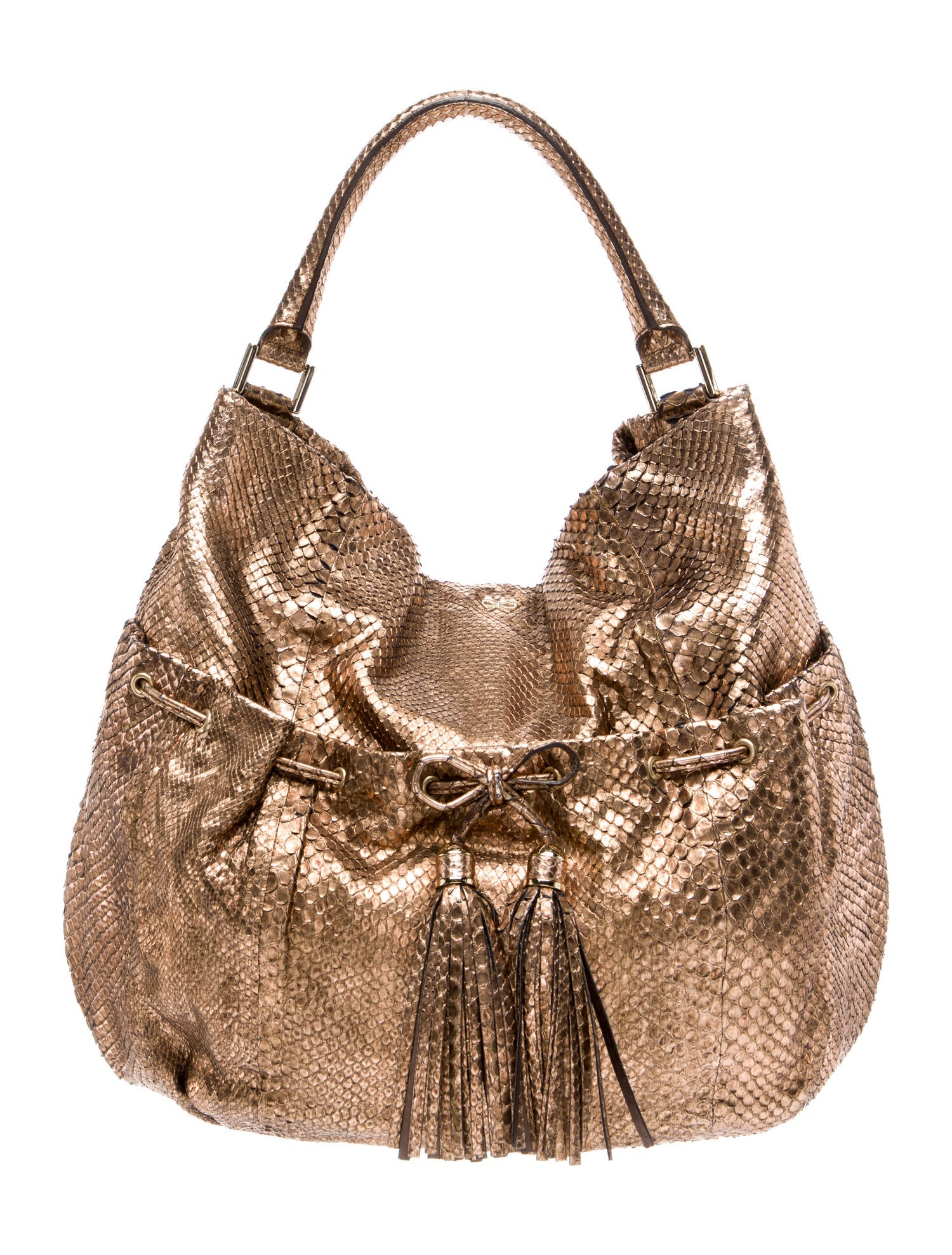 Anya Hindmarch Snakeskin Top Handle Bag
