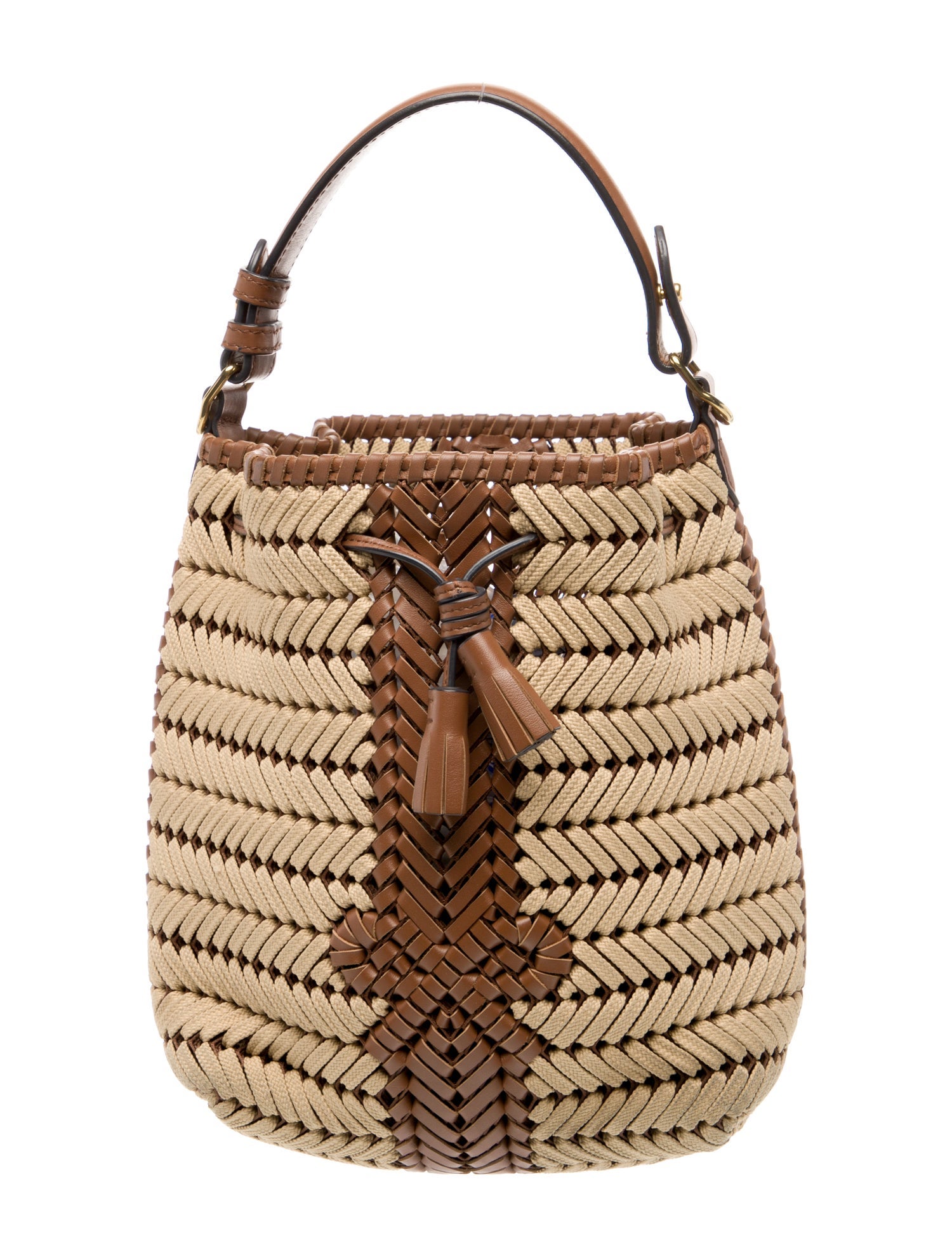 Anya Hindmarch Leather Top Handle Bag