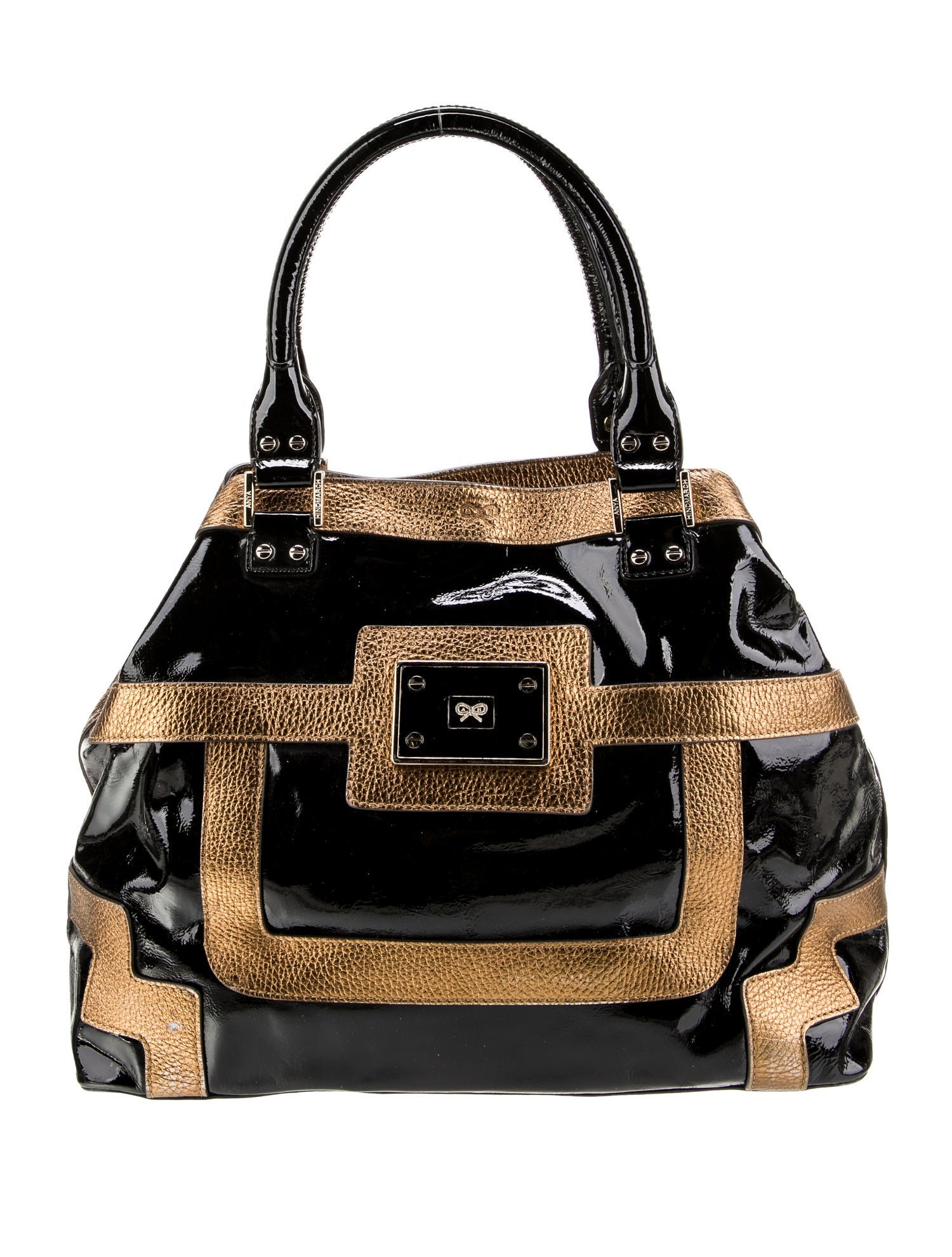 Anya Hindmarch Patent Leather Top Handle Bag