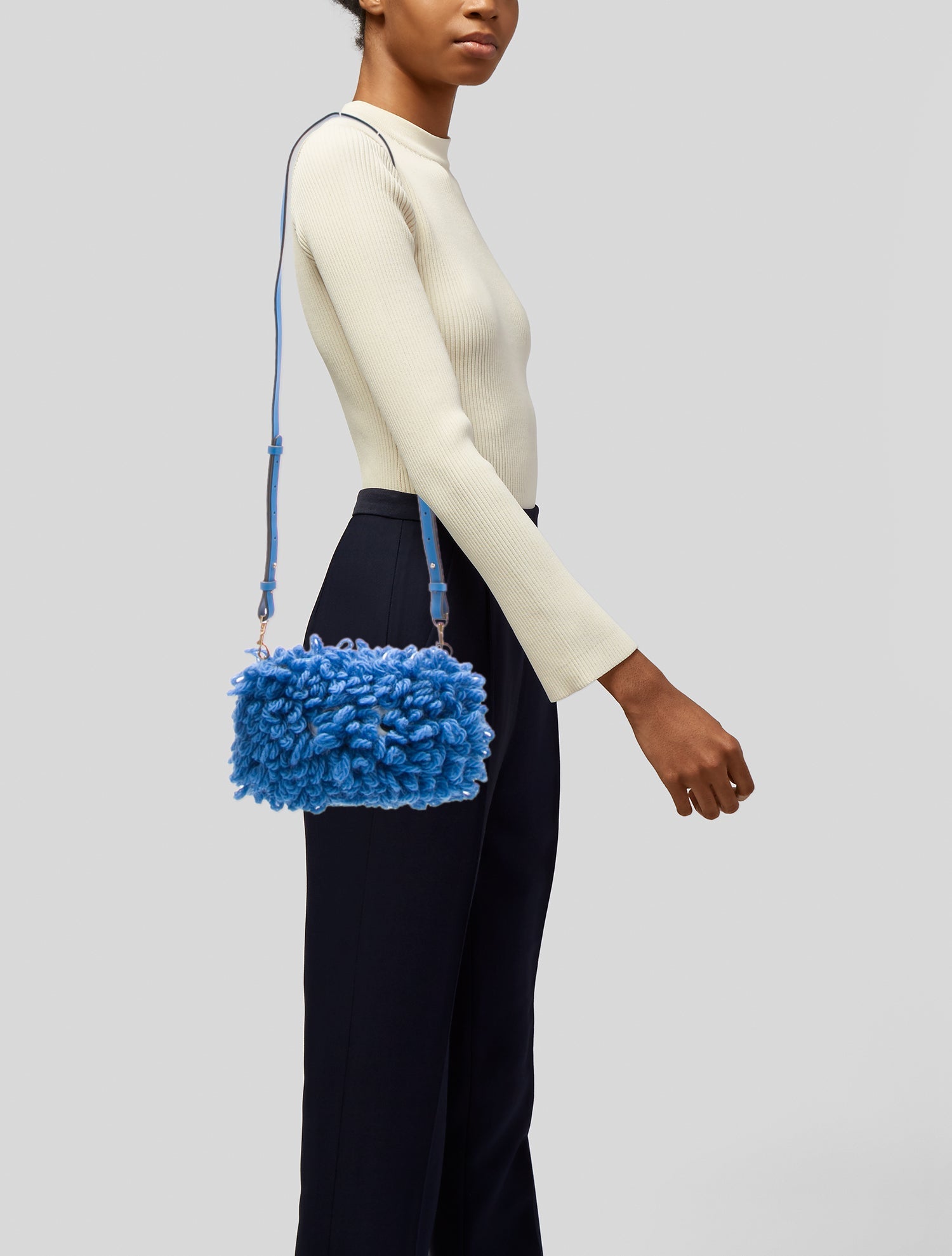 Anya Hindmarch Wool Shoulder Bag