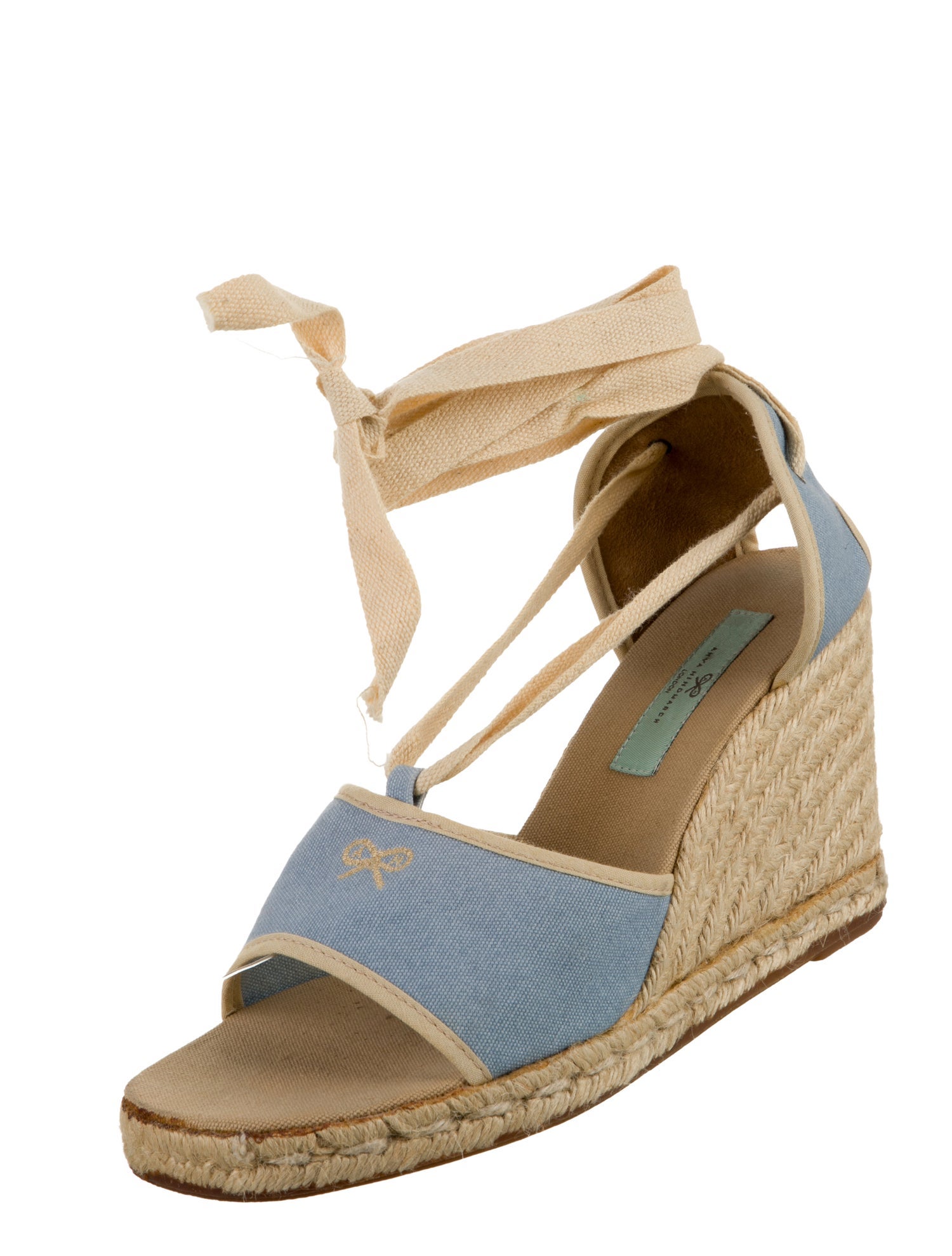Anya Hindmarch Canvas Colorblock Pattern Espadrilles