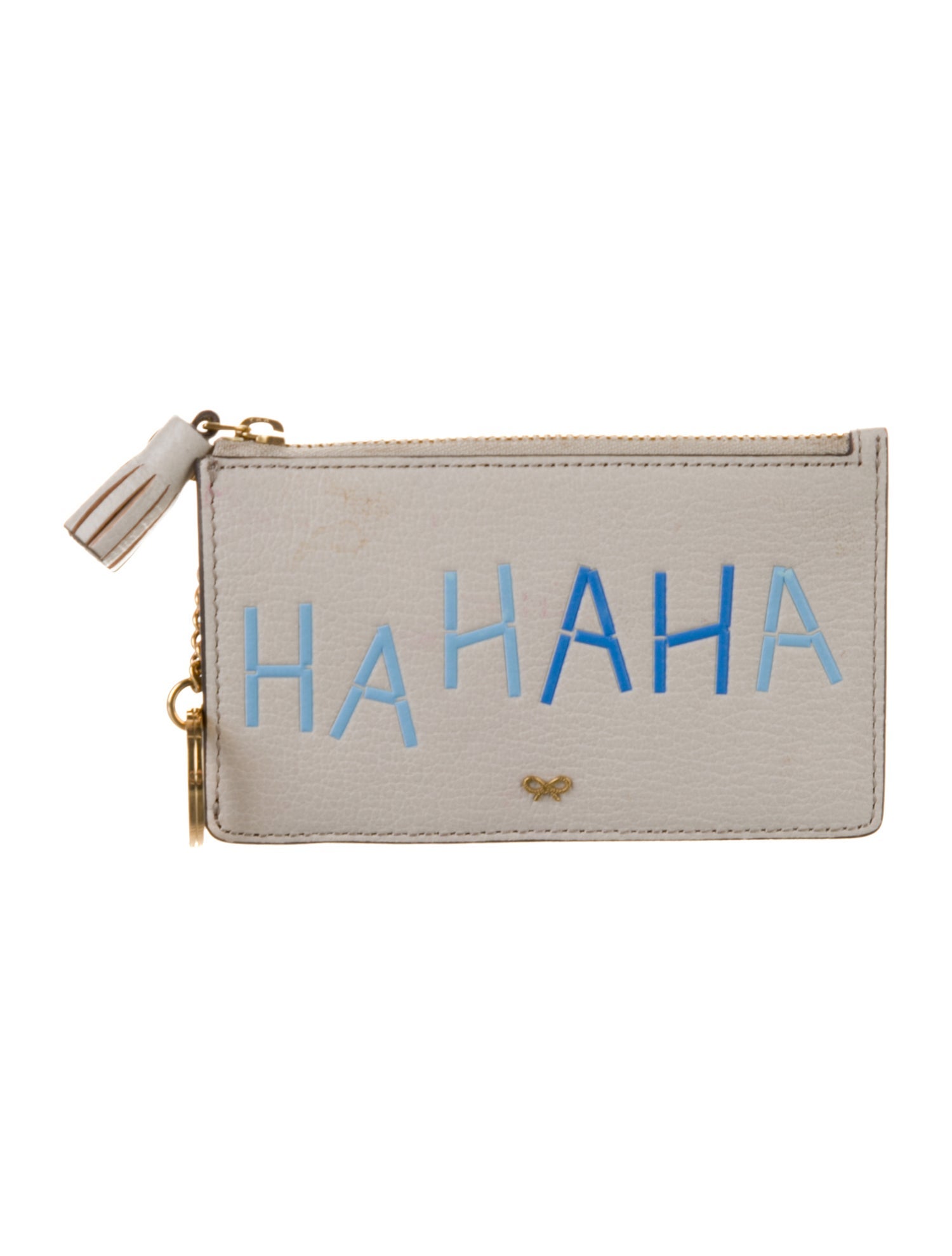 Anya Hindmarch Leather Graphic Print Pouch