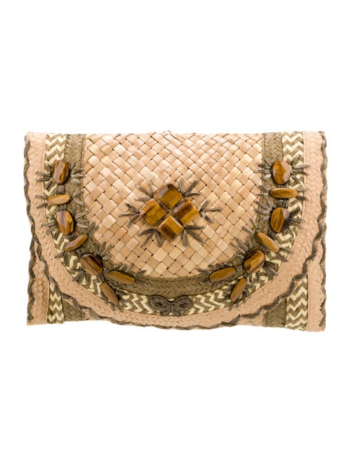 Anya Hindmarch Straw Clutch