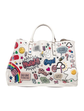 Anya Hindmarch Leather Weekender Bag