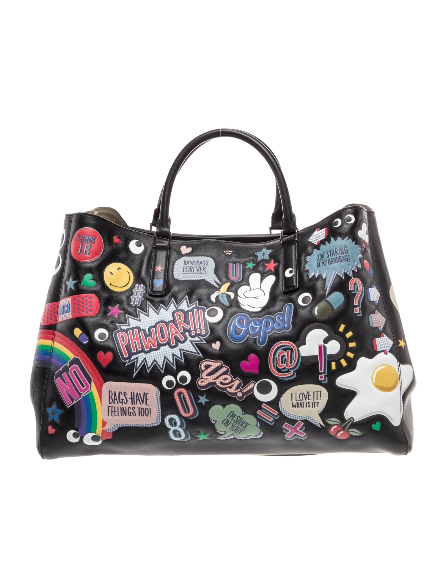 Anya Hindmarch Leather Weekender Bag