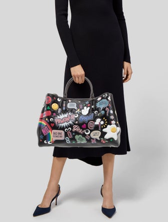 Anya Hindmarch Leather Weekender Bag
